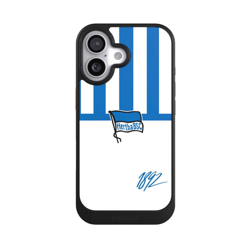 iPhone 17 NIVOcore Blau und Weiß Horizontal Streifen