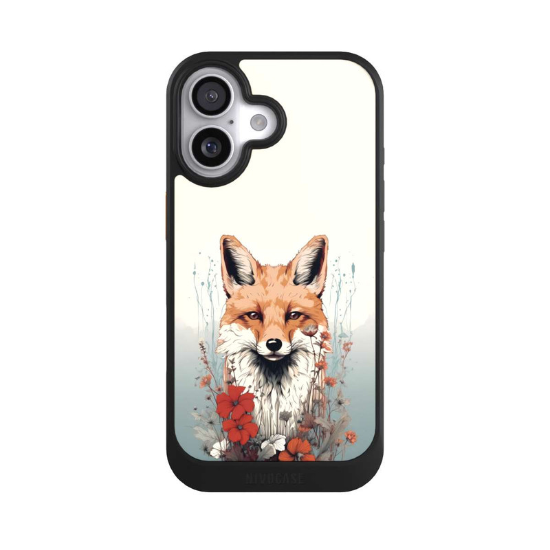 iPhone 17 NIVOcore Renard avec des fleurs