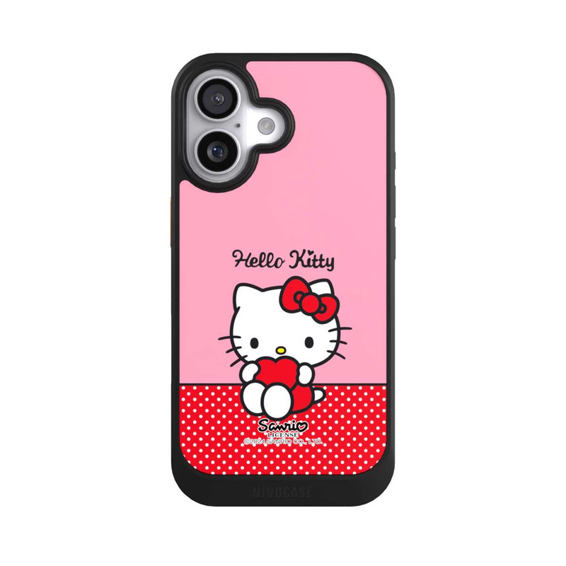 iPhone 17 NIVOcore Hello Kitty sitzend mit Herz