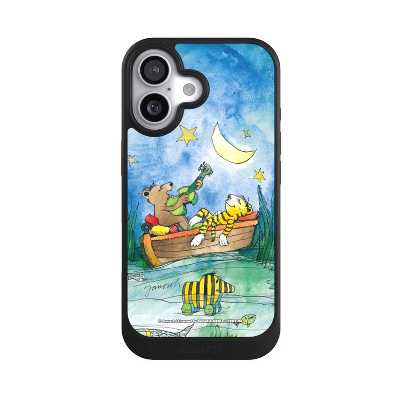iPhone 17 NIVOcore Bär und Tiger im Mondschein