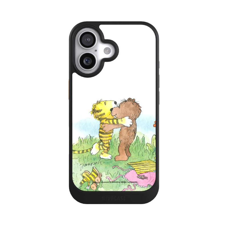 iPhone 17 NIVOcore Bär und Tiger Umarmung