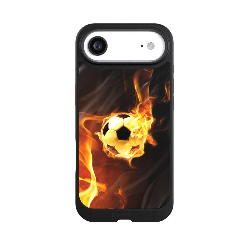 iPhone Air NIVOcore Fußball in Flammen