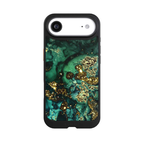 Apple iPhone Air NIVOcore Cyan Glitzer Marmorlook