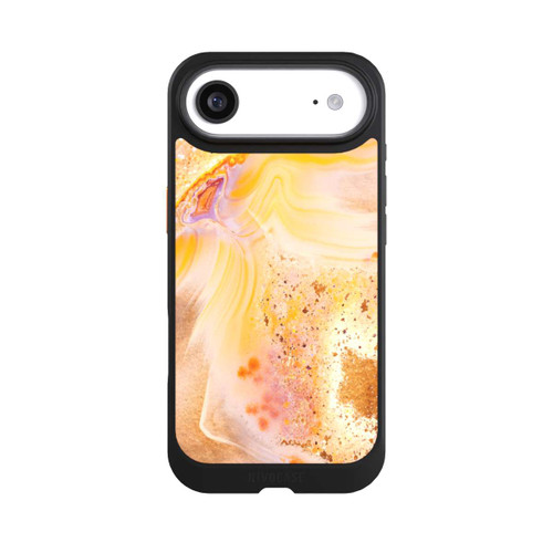 Apple iPhone Air NIVOcore Orangefarbener Glitzer Marmorlook