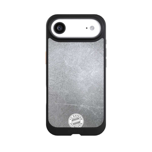 Apple iPhone Air NIVOcore Klassisches FCB Logo Klein - Weiß auf Metalllook