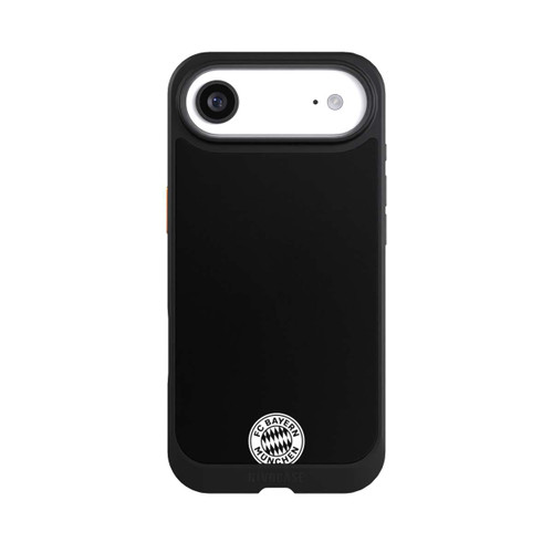 Apple iPhone Air NIVOcore Klassisches FCB Logo Klein - Weiß auf Schwarz