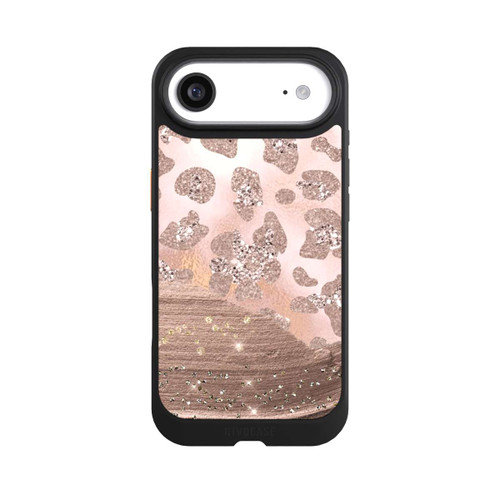 Apple iPhone Air NIVOcore Silberner Leoparden Glitzerlook