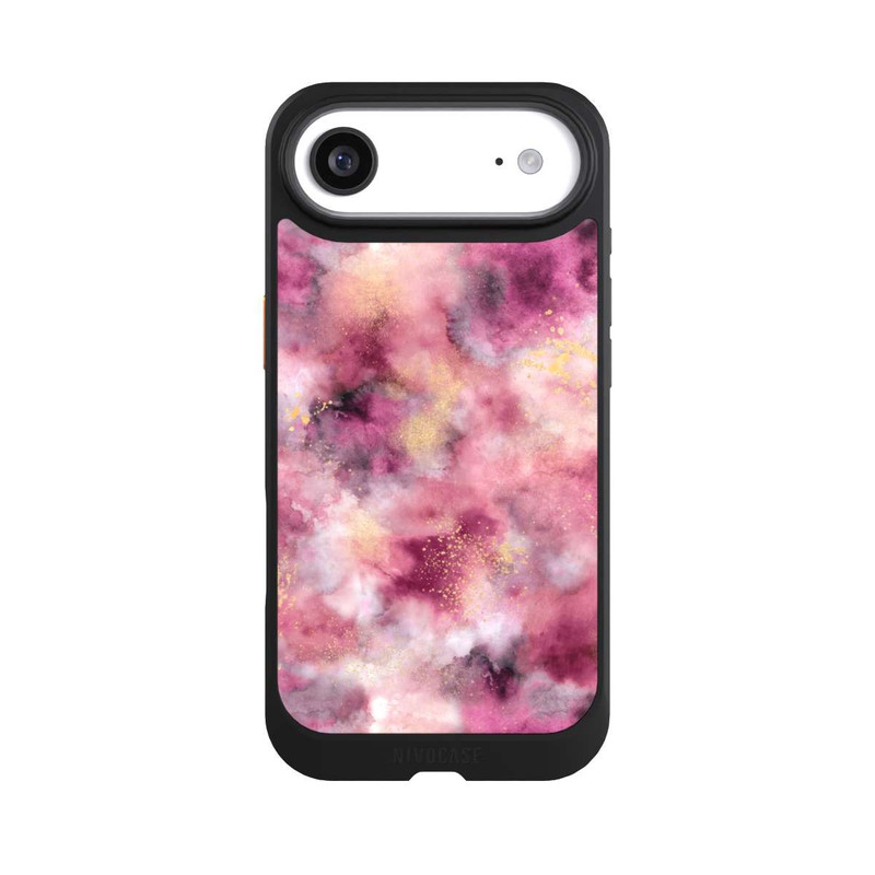 iPhone Air NIVOcore Rauchiges Marmoraquarell rosa