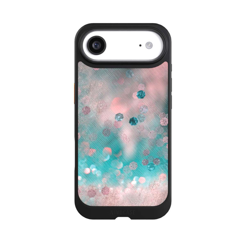 iPhone Air NIVOcore Türkis-glamouröser Glitzerlook