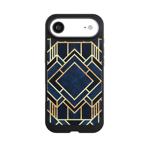 Apple iPhone Air NIVOcore Kunst Deko Blau Golddruck