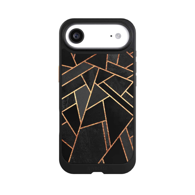 iPhone Air NIVOcore Schwarze Nacht Gold Druck