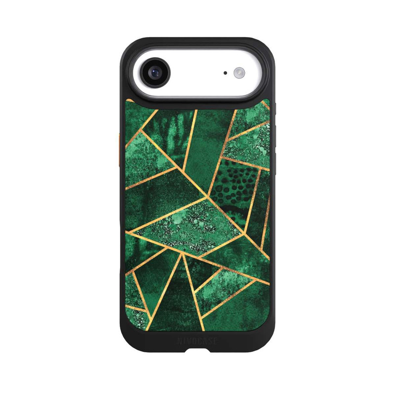 iPhone Air NIVOcore Tief Smaragdgrün Golddruck