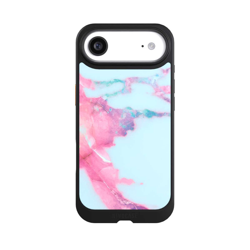 iPhone Air NIVOcore Hellblauer schillernder Adermarmor