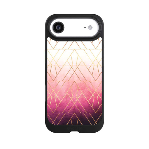 Apple iPhone Air NIVOcore Pink Ombre Dreiecke Golddruck