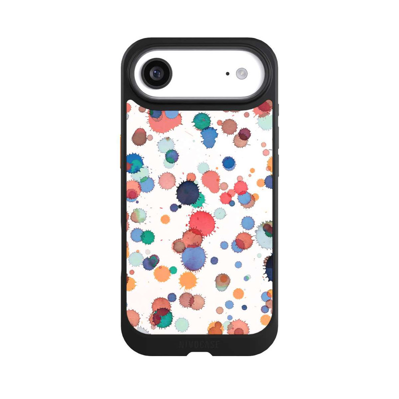 iPhone Air NIVOcore Tropfen Aquarell Textur Blau Gelb