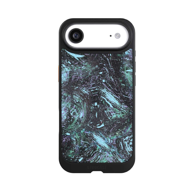 iPhone Air NIVOcore Abstrakt tropfender Staub lila