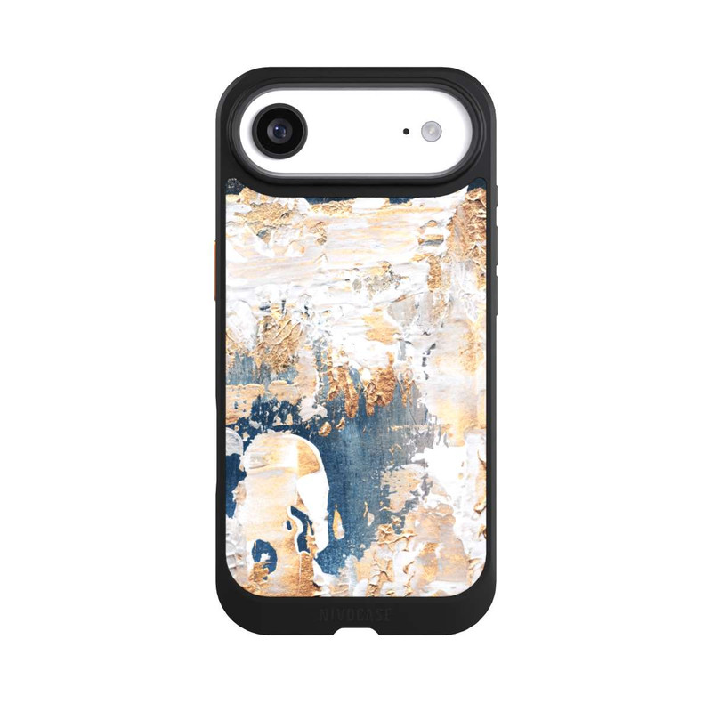 iPhone Air NIVOcore Abstraktion Blau und Gold