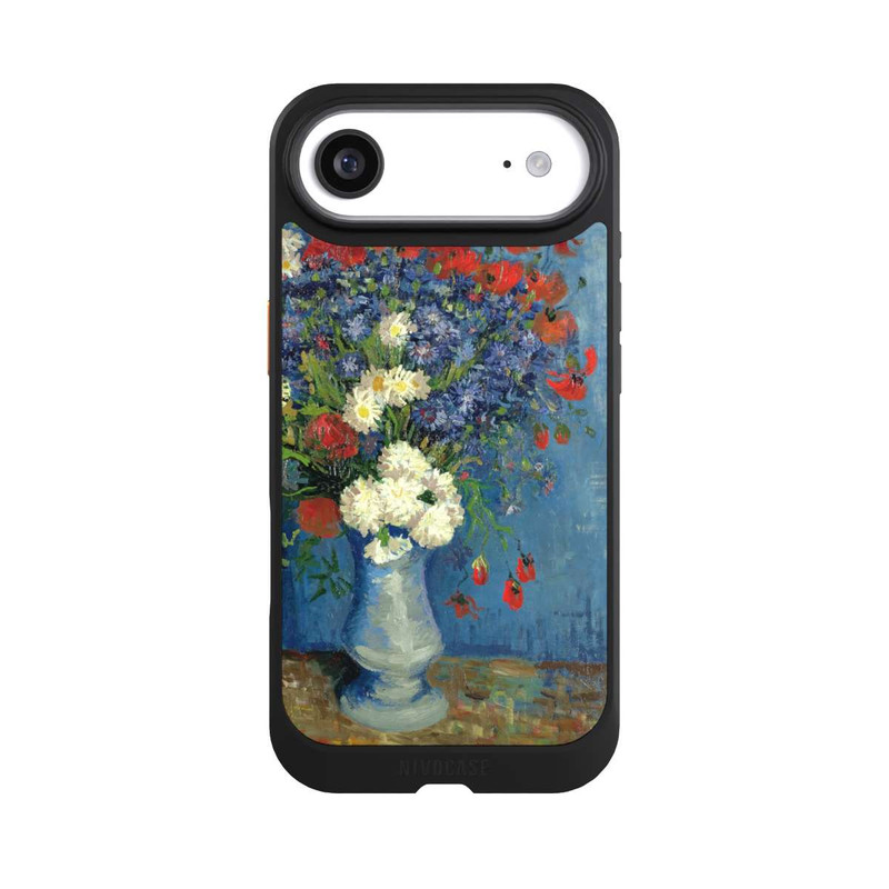 iPhone Air NIVOcore Stillleben Vase mit Kornblumen und Mohnblumen von Vincent Van Gogh