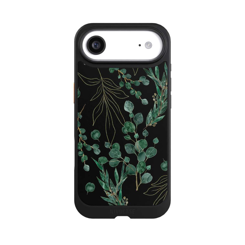 iPhone Air NIVOcore Eukalyptusblätter schwarz