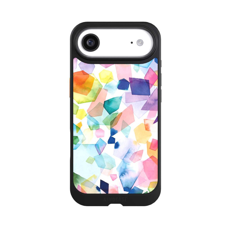 iPhone Air NIVOcore Bunte Aquarelledelsteine ​​und Diamanten