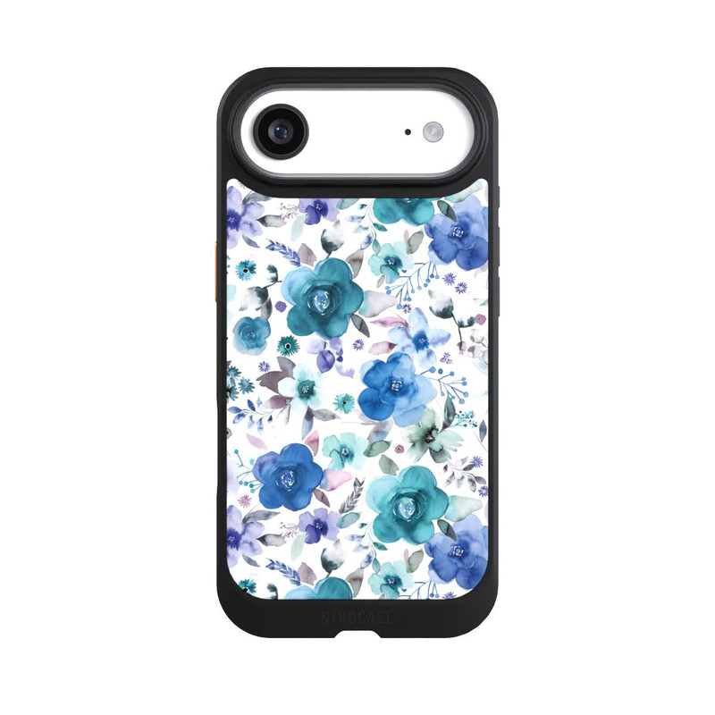 iPhone Air NIVOcore Winterblumensträuße Blau