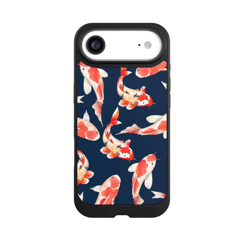 Apple iPhone Air NIVOcore Koi auf blauem Hintergrund