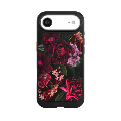 Apple iPhone Air NIVOcore Dunkelrote und rosa Blüten