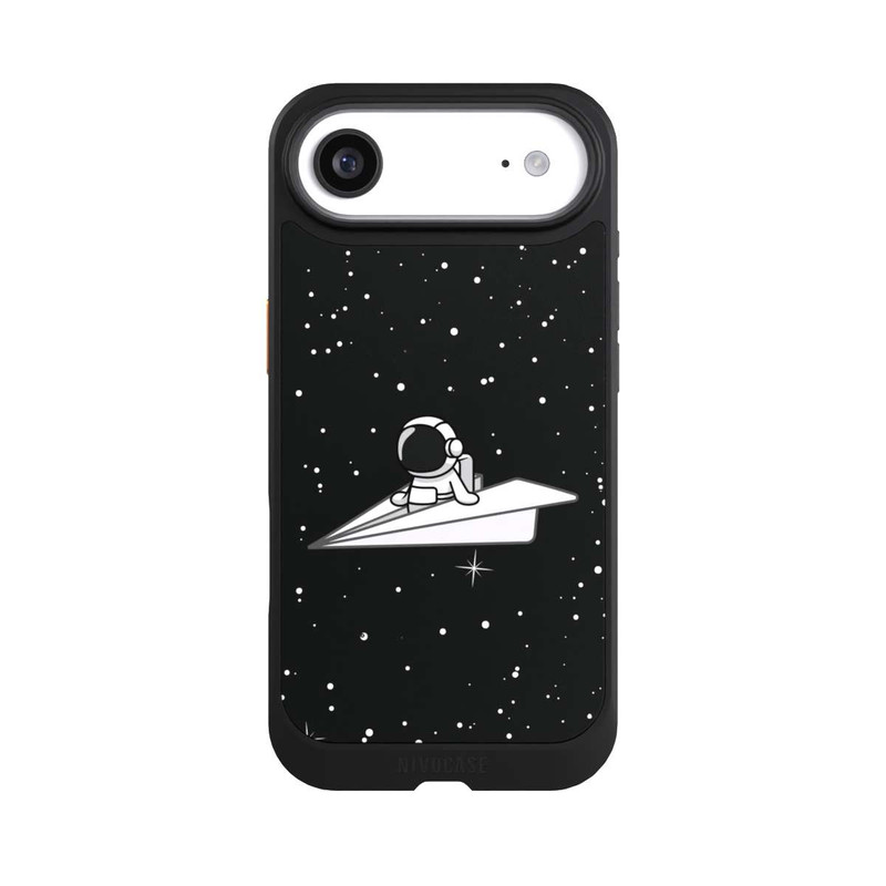 iPhone Air NIVOcore Astronaut Paper Plane Comic