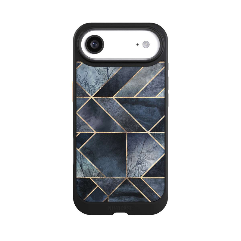 iPhone Air NIVOcore Abstraktes Natur-Dunkelblau