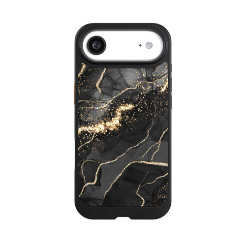 Apple iPhone Air NIVOcore Look Spirales de Marbre Sombre &amp; Or