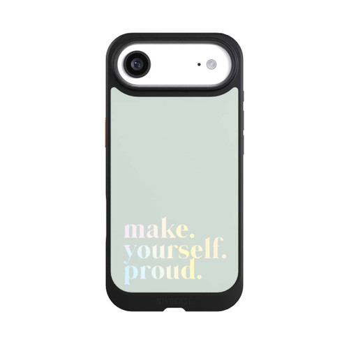 Apple iPhone Air NIVOcore Make Yourself Proud Zitat-Minze und Farbverlauf