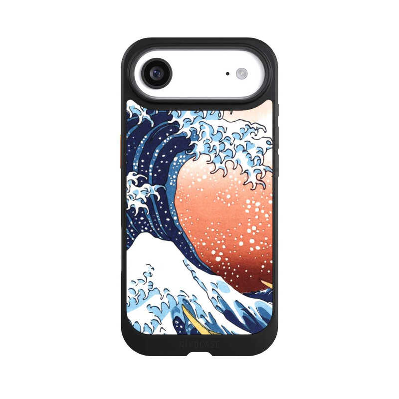 iPhone Air NIVOcore La Grande Vague de Kanagawa Rouge