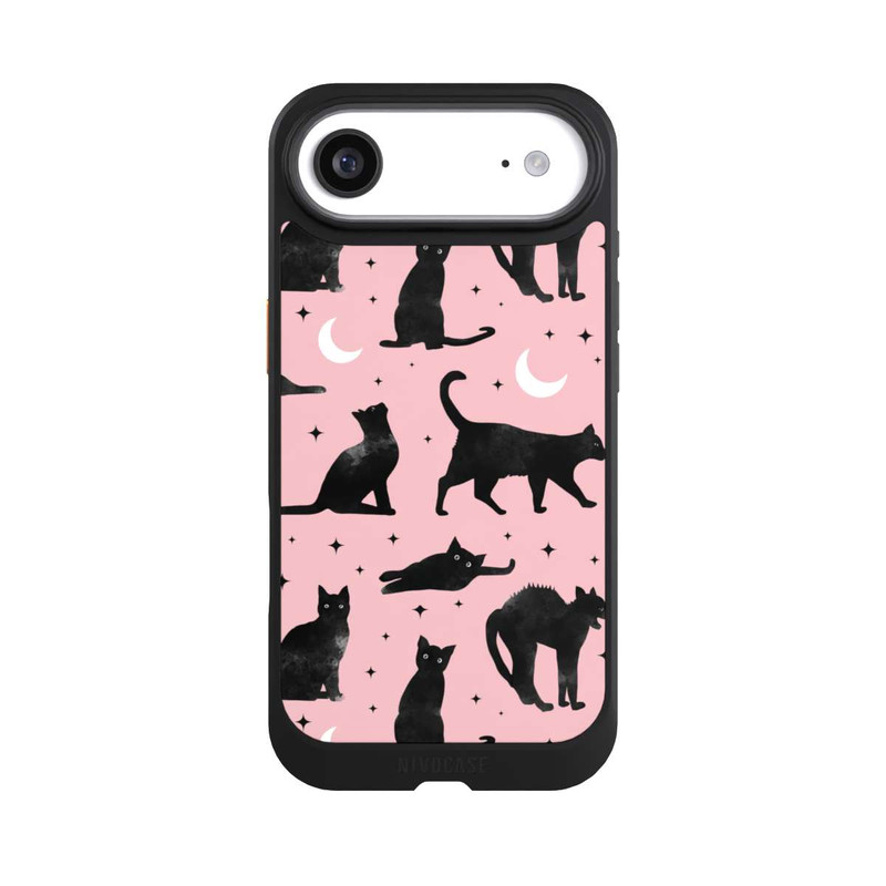 iPhone Air NIVOcore Lune & Chats Fond Rose