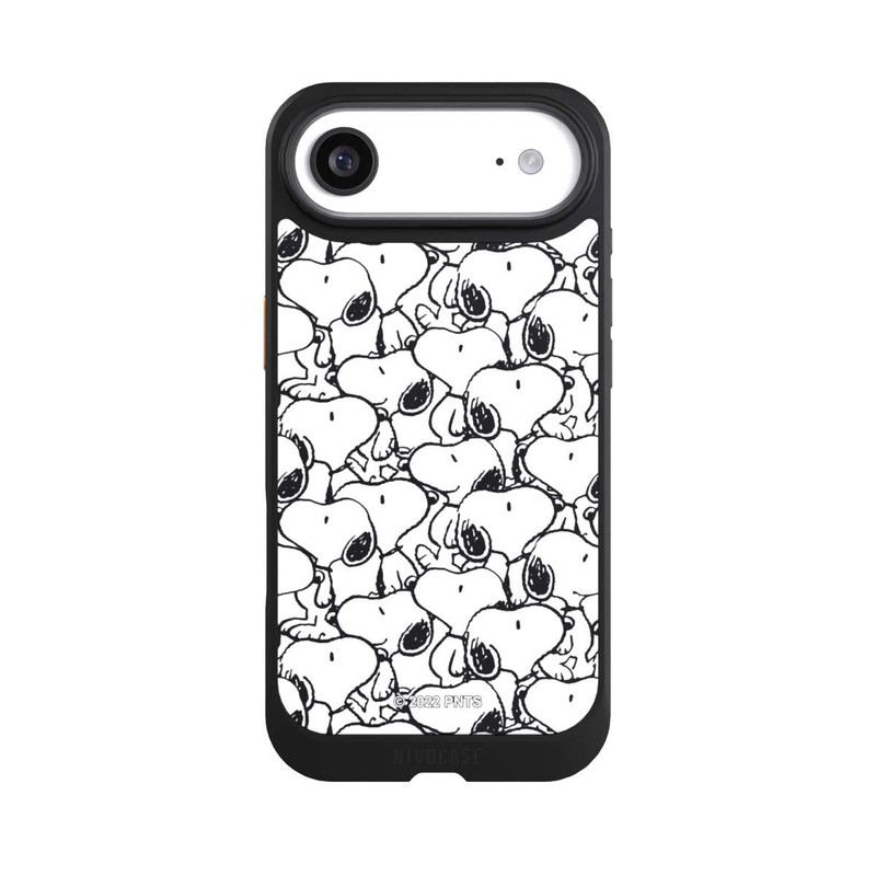 iPhone Air NIVOcore Snoopy Muster Schwarz und Weiß