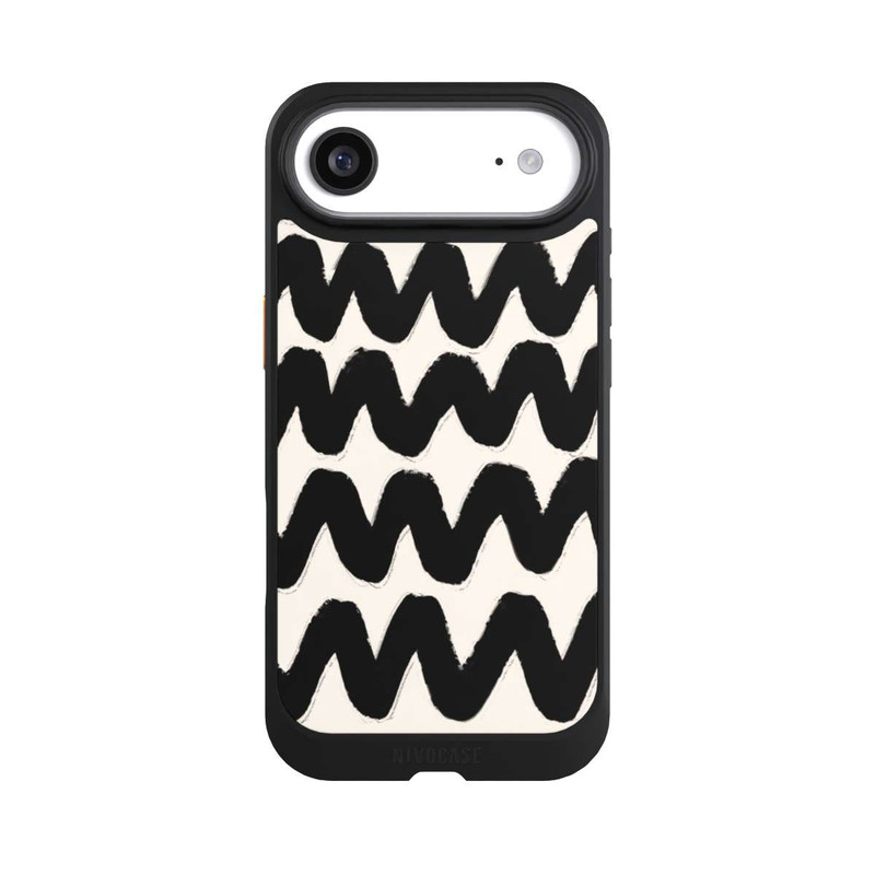 iPhone Air NIVOcore Vagues Noires Pattern