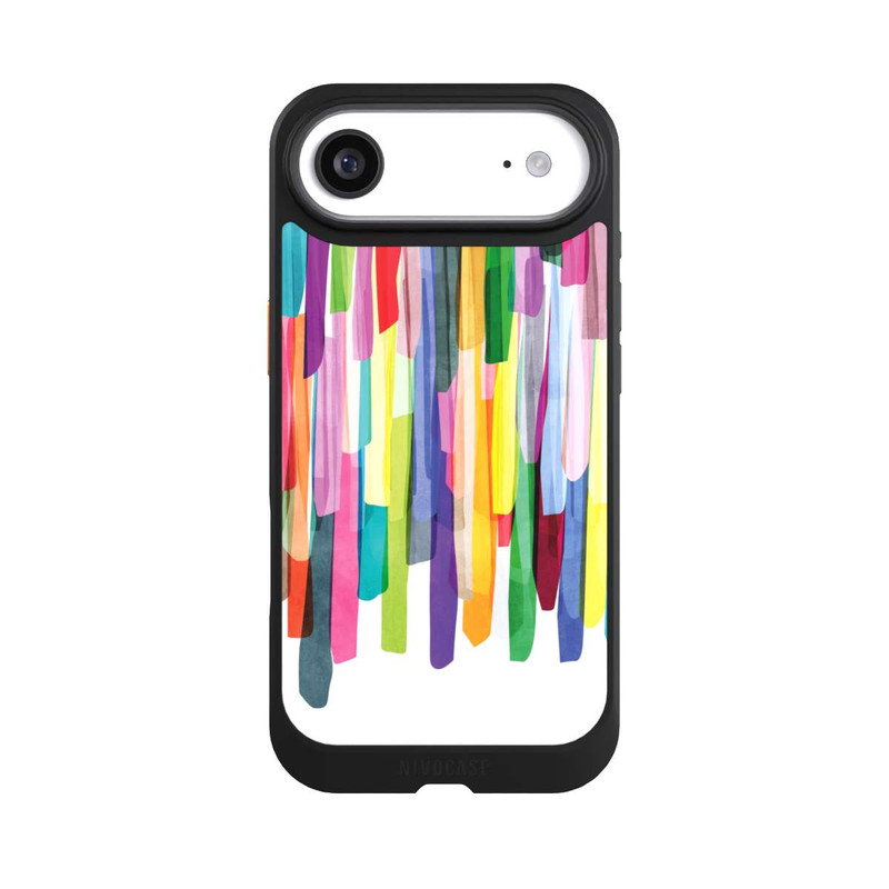 iPhone Air NIVOcore Bunte Streifen Weißer Hintergrund