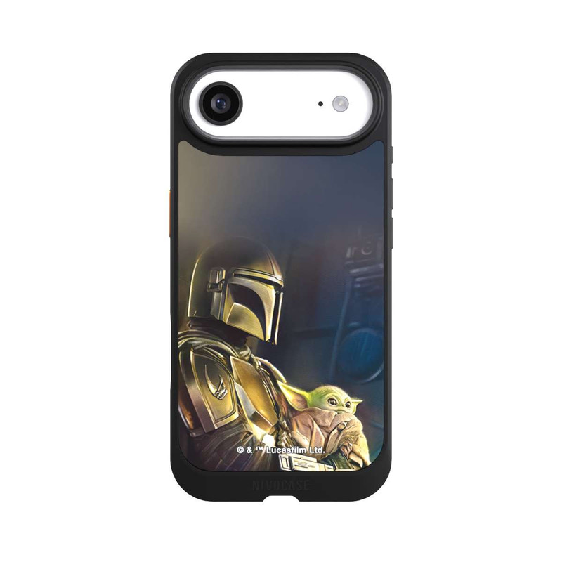 iPhone Air NIVOcore Mandalorianer und Grogu im Schiff