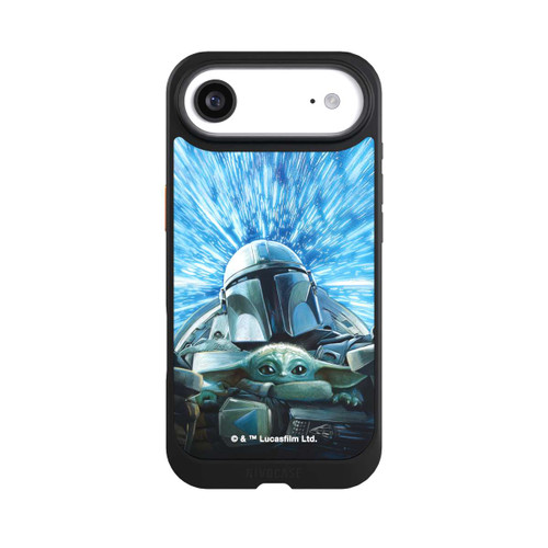 Apple iPhone Air NIVOcore Grogu and Mando Flying Blue