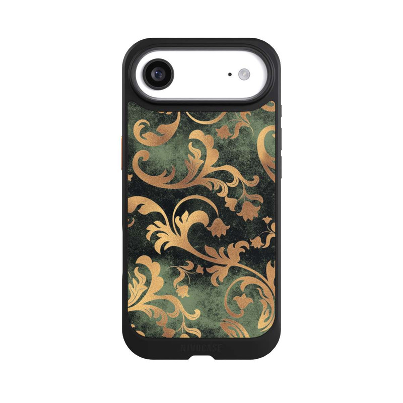 iPhone Air NIVOcore Papier Peint Damassé Vert Foncé