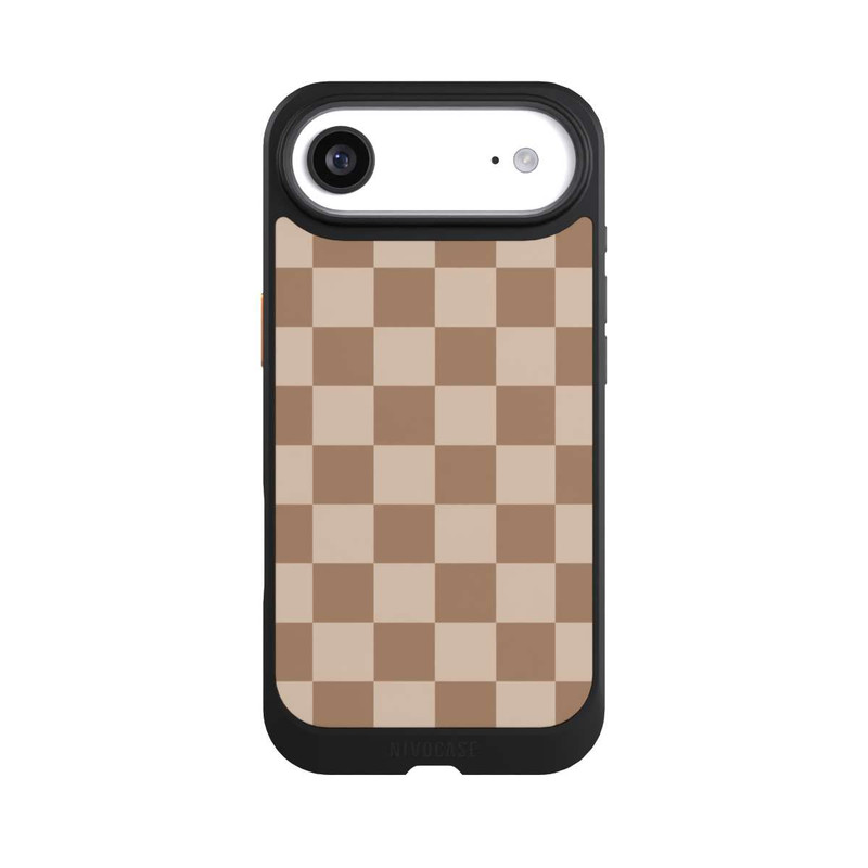 iPhone Air NIVOcore Braun Karo