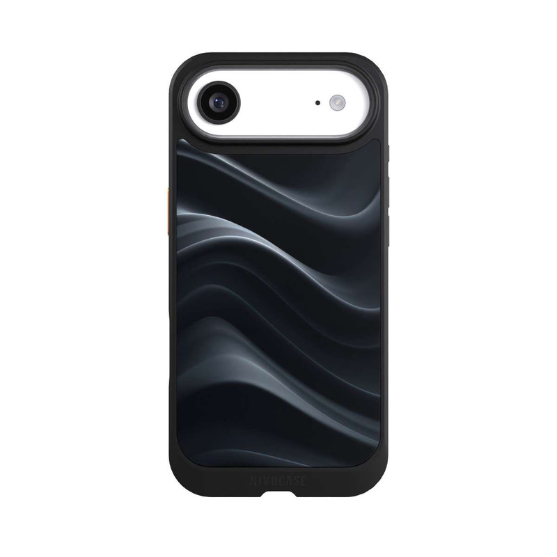 iPhone Air NIVOcore Black Waves Texture