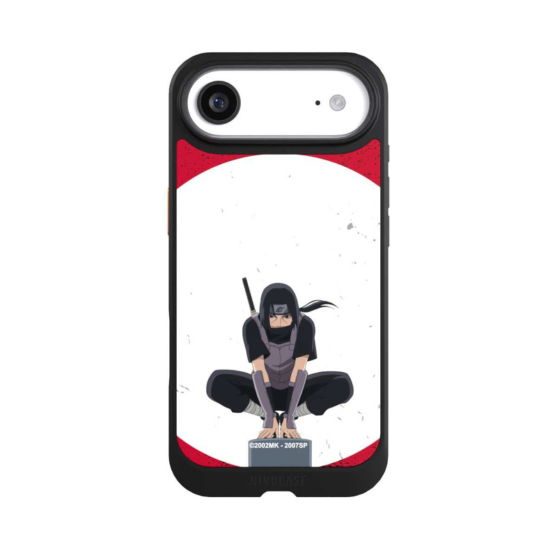 iPhone Air NIVOcore Itachi Uchiha Symbol Roter Hintergrund