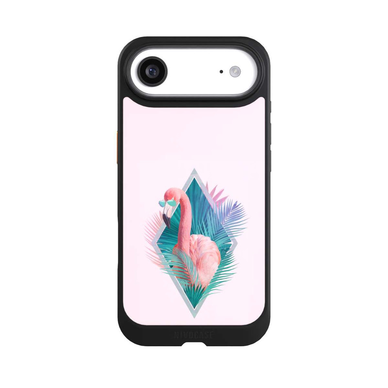 iPhone Air NIVOcore Feuilles tropicales Flamant