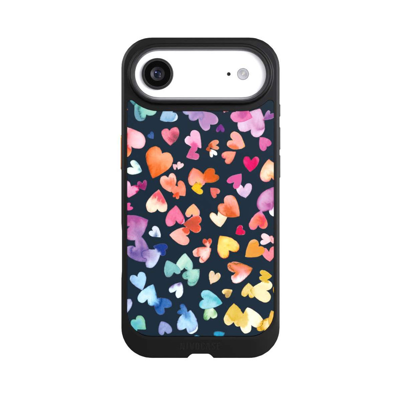 iPhone Air NIVOcore Coeurs de la Saint-Valentin noirs