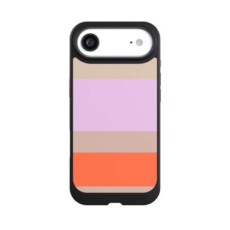 iPhone Air NIVOcore Moca Lila Orange Stripes
