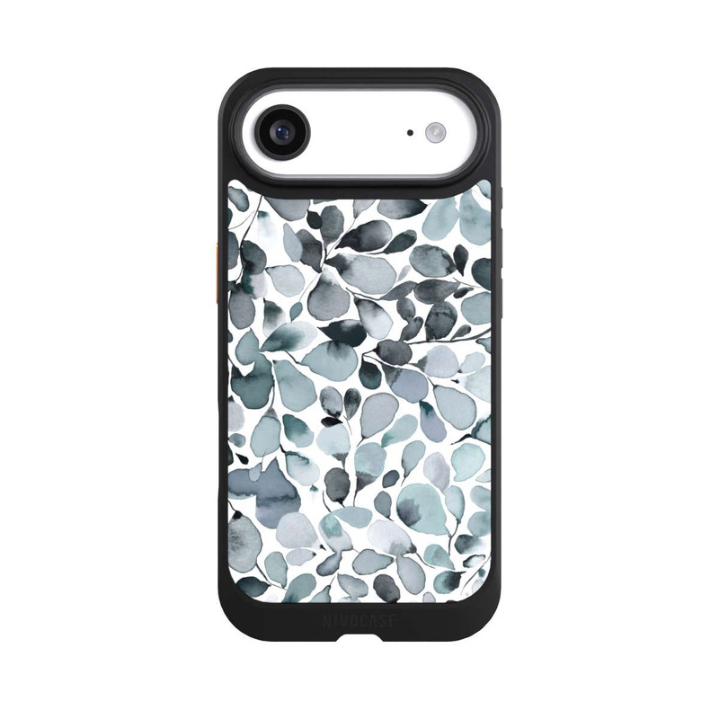 iPhone Air NIVOcore Eukalyptus Aquarell Blätter Grau
