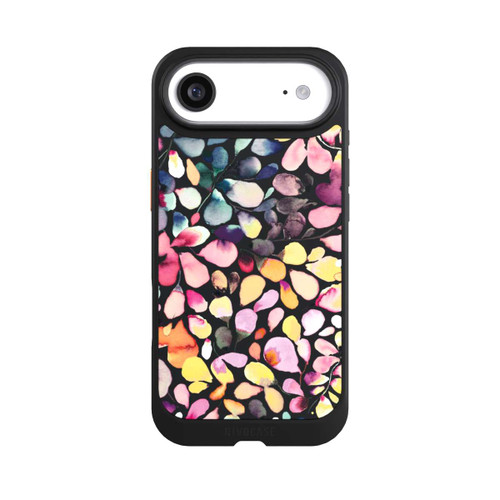 Apple iPhone Air NIVOcore Eukalyptus Aquarellblätter Schwarz