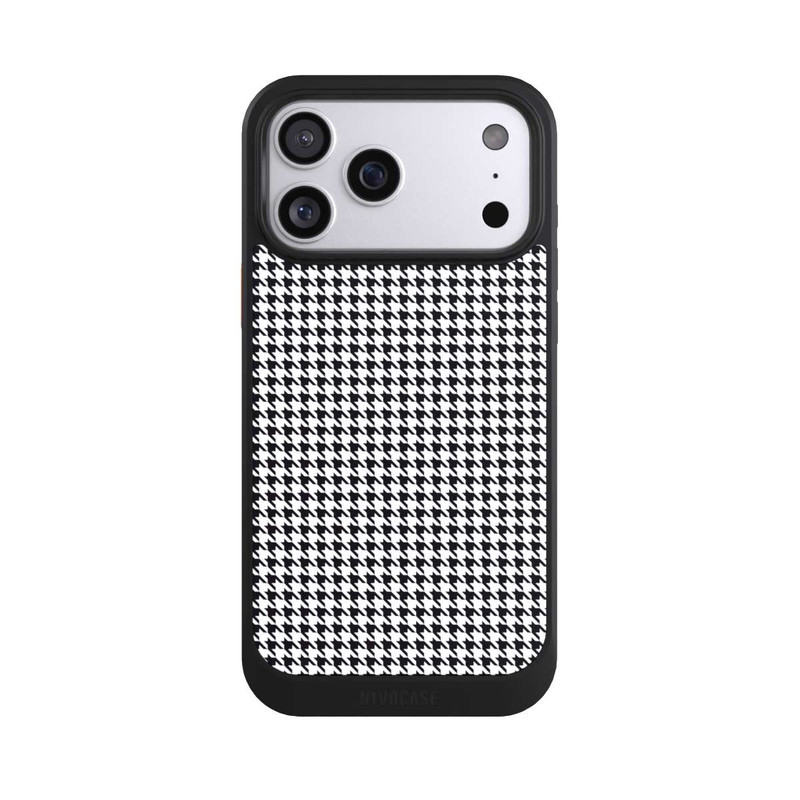 iPhone 17 Pro Max NIVOcore Houndstooth black-white