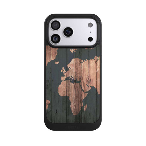 Apple iPhone 17 Pro Max NIVOcore Wooden World Map