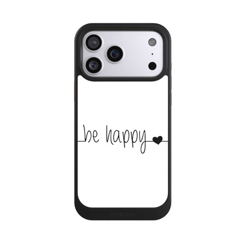 Apple iPhone 17 Pro Max NIVOcore Be Happy Weisser Hintergrund
